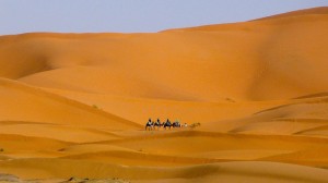 dunas del desierto de Erg Chebbi