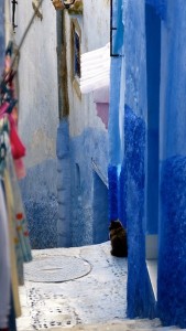 pueblito azul Marruecos