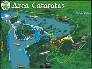 mapa parque de Iguazu